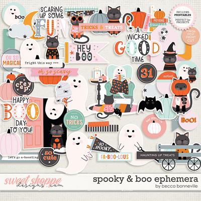 Spooky & Boo Ephemera by Becca Bonneville
