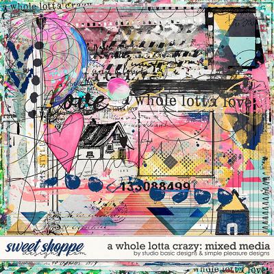 A Whole Lotta Crazy Mixed Media by Simple Pleasure Designs and Studio Basic