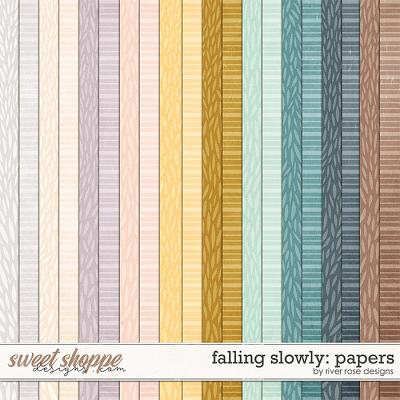 Falling Slowly: Papers by River Rose Deisgns