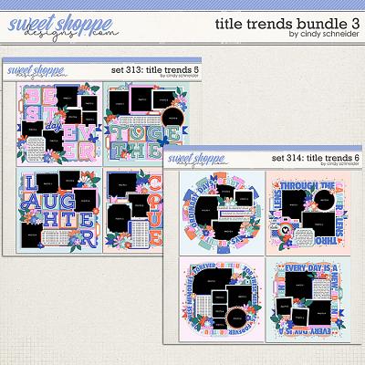 Cindy's Layered Templates - Title Trends Bundle 3 by Cindy Schneider Cindy's Layered Templates - Title Trends Bundle 3 by Cindy Schneider