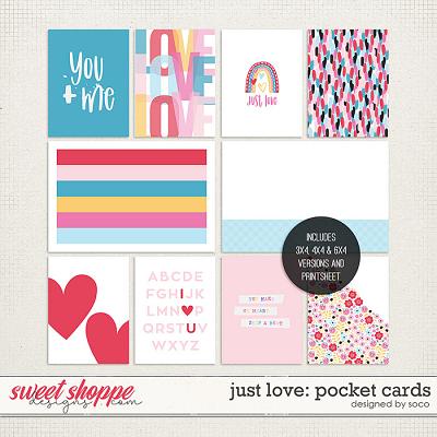 Just Love: Pocket Cards | Designed by Soco