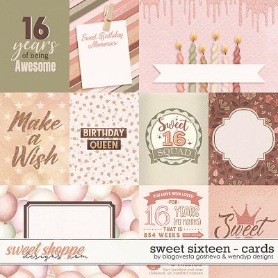 Sweet Sixteen {cards} by Blagovesta Gosheva & WendyP Designs