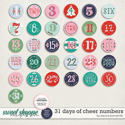31 Days of Cheer Numbers by Becca Bonneville