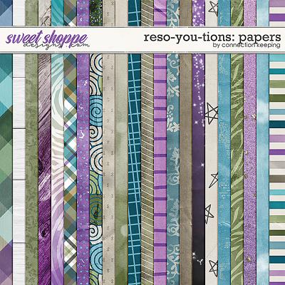 Reso-YOU-tions Pattern Papers by Connection Keeping