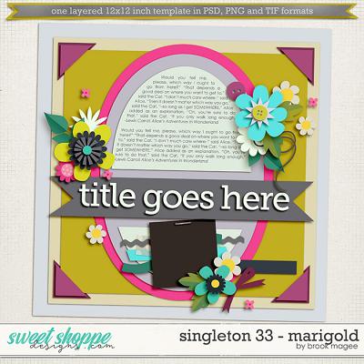 Brook's Templates - Singleton 33 - Marigold by Brook Magee