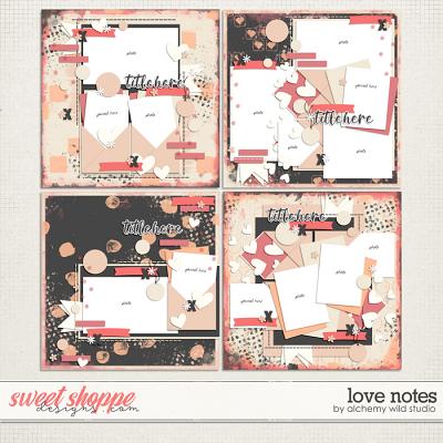 Love Notes Layered Templates by Amber