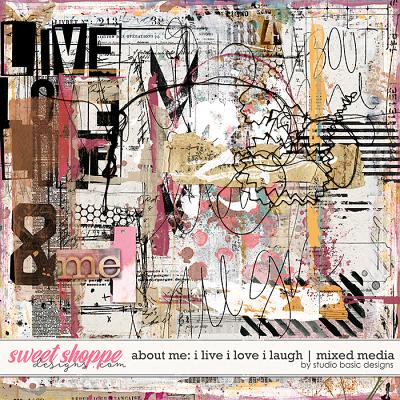 About Me: I Live I Laugh I Love Mixed Media by Studio Basic