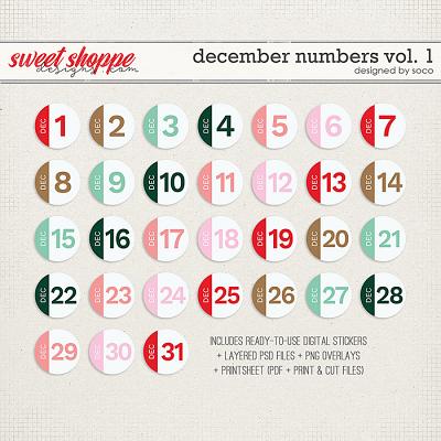 December Numbers Vol. 1 | Designed by Soco