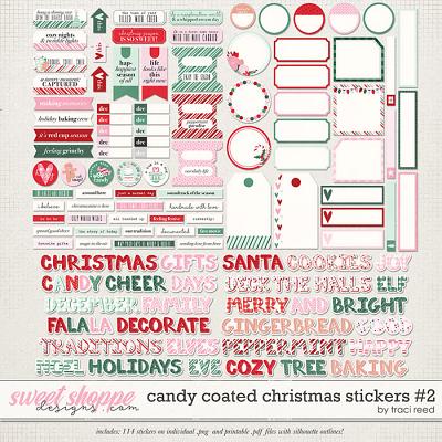 Candy Coated Christmas Stickers #2 by Traci Reed