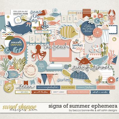 Signs of Summer Ephemera by Becca Bonneville & Elif Sahin Designs Signs of Summer Ephemera by Becca Bonneville & Elif Sahin Designs