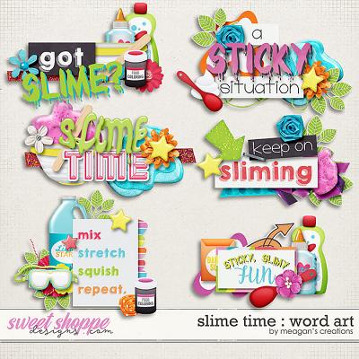 Slime Time: Word Art by Meagan's Creations