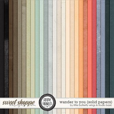 Creative Chronicles: Wander To You Solids by Little Butterfly Wings & Studio Basic
