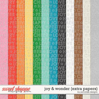 Joy & Wonder Extra Papers by Ponytails