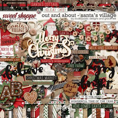 Out and About: Santa's Village Kit by Grace Lee and Studio Basic