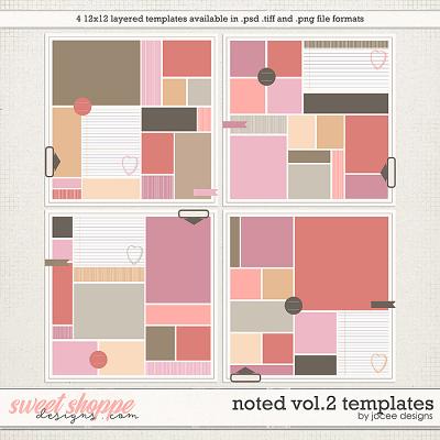 Noted Vol2 Templates by JoCee Designs