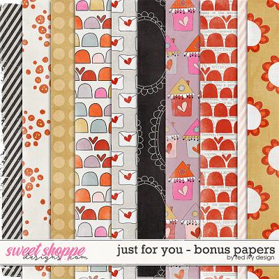 Just For You - Bonus Papers by Red Ivy Design