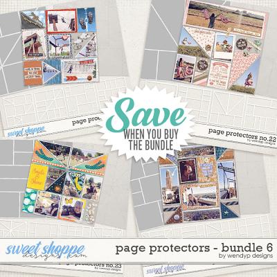 Page protectors Bundle 6 by WendyP Designs