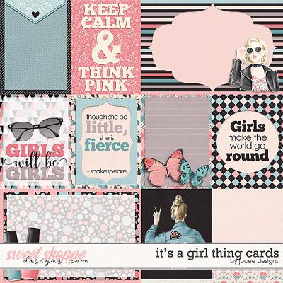 Its a Girl Thing Cards by JoCee Designs