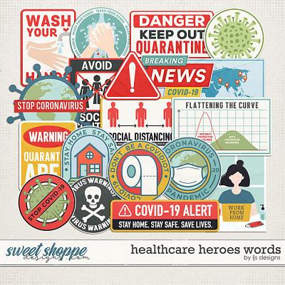 Healthcare Heroes Words by LJS Designs