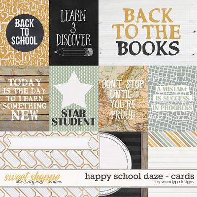 Happy school daze - cards by WendyP Designs