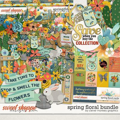 Spring Floral Bundle by Clever Monkey Graphics