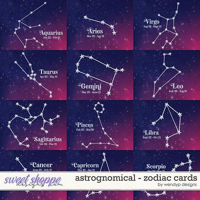 Astrognomical - Zodiac Cards by WendyP Designs
