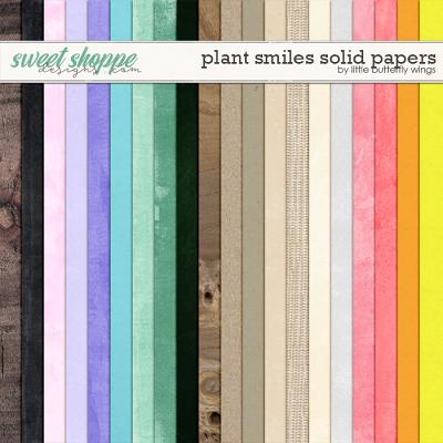 Plant Smiles solid papers by Little Butterfly Wings