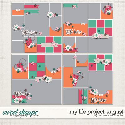 My Life Project: August Layered Templates 