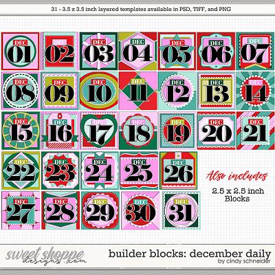 Cindy's Layered Templates - Builder Blocks: December Daily by Cindy Schneider