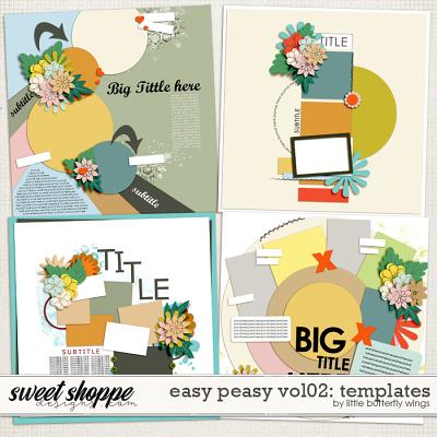 Easy Peasy vol02: templates by Little Butterfly Wings