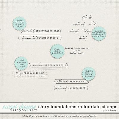 Story Foundations Roller Date Stamps by Traci Reed Story Foundations Roller Date Stamps by Traci Reed