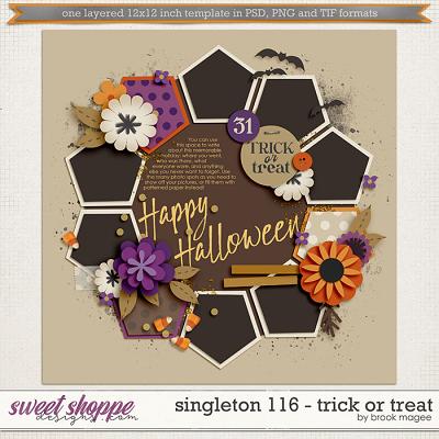 Brook's Templates - Singleton 116 - Trick or Treat by Brook Magee 