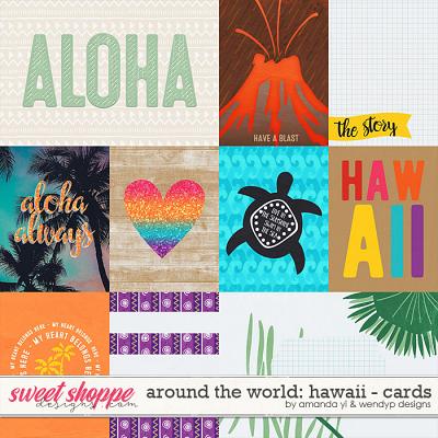 Around the world: Hawaii - cards by Amanda Yi and WendyP Designs