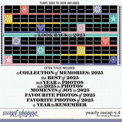 Cindy's Layered Templates - Yearly Recap V4 by Cindy Schneider