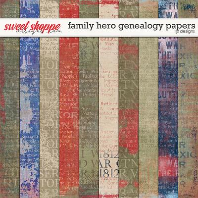 Family Hero: Genealogy Papers by LJS Designs 