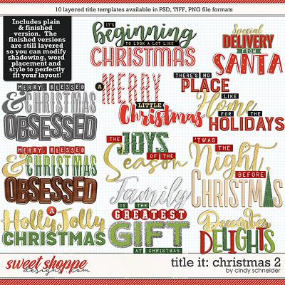 Cindy's Layered Templates - Title It: Christmas 2 by Cindy Schneider
