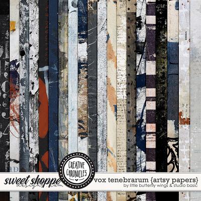 Creative Chronicles: Vox Tenebrarum Artsy Papers by Little Butterfly Wings & Studio Basic Creative Chronicles: Vox Tenebrarum Artsy Papers by Little Butterfly Wings & Studio Basic