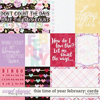 This Time of Year February Cards by Grace Lee