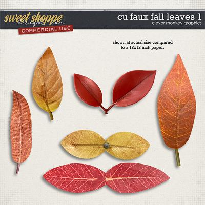 CU Faux Fall Leaves 1 by Clever Monkey Graphics 
