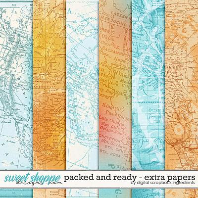 Packed And Ready | Extra Papers by Digital Scrapbook Ingredients