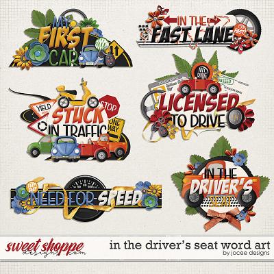 In the Drivers Seat Word Art by JoCee Designs