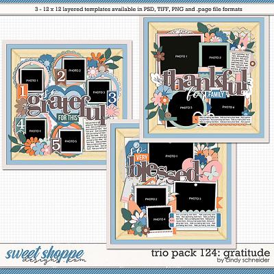 Cindy's Layered Templates - Trio Pack 124: Gratitude by Cindy Schneider