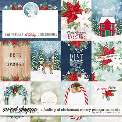 A feeling of Christmas: Merry Memories Cards by Kristin Cronin-Barrow