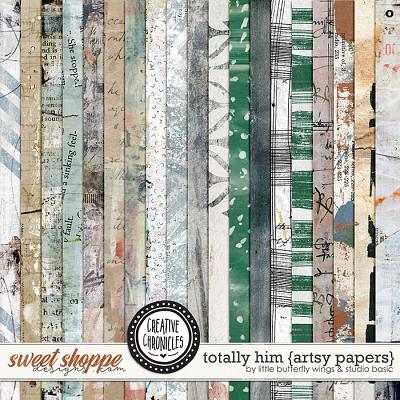 Creative Chronicles: Totally Him Artsy Papers by Little Butterfly Wings & Studio Basic