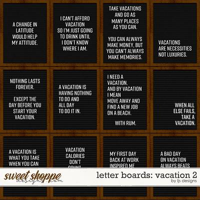 Letter Boards - Vacation 2 by LJS Designs