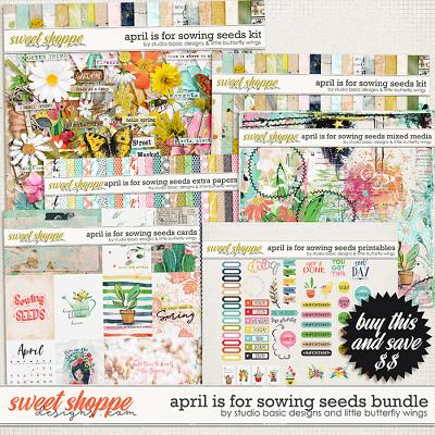 April Is For Sowing Seeds Bundle by Studio Basic & Little Butterfly Wings