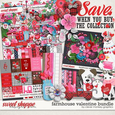 Farmhouse Valentine Bundle by Clever Monkey Graphics