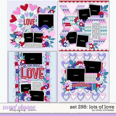 Cindy's Layered Templates - Set 298: Lots of Love by Cindy Schneider