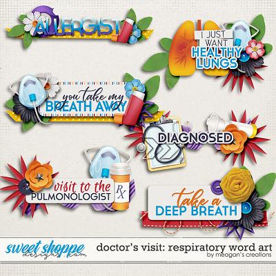Doctor's Visit: Respiratory Word Art by Meagan's Creations