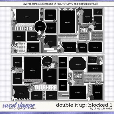 Cindy's Layered Templates - Double It Up: Blocked 1 by Cindy Schneider